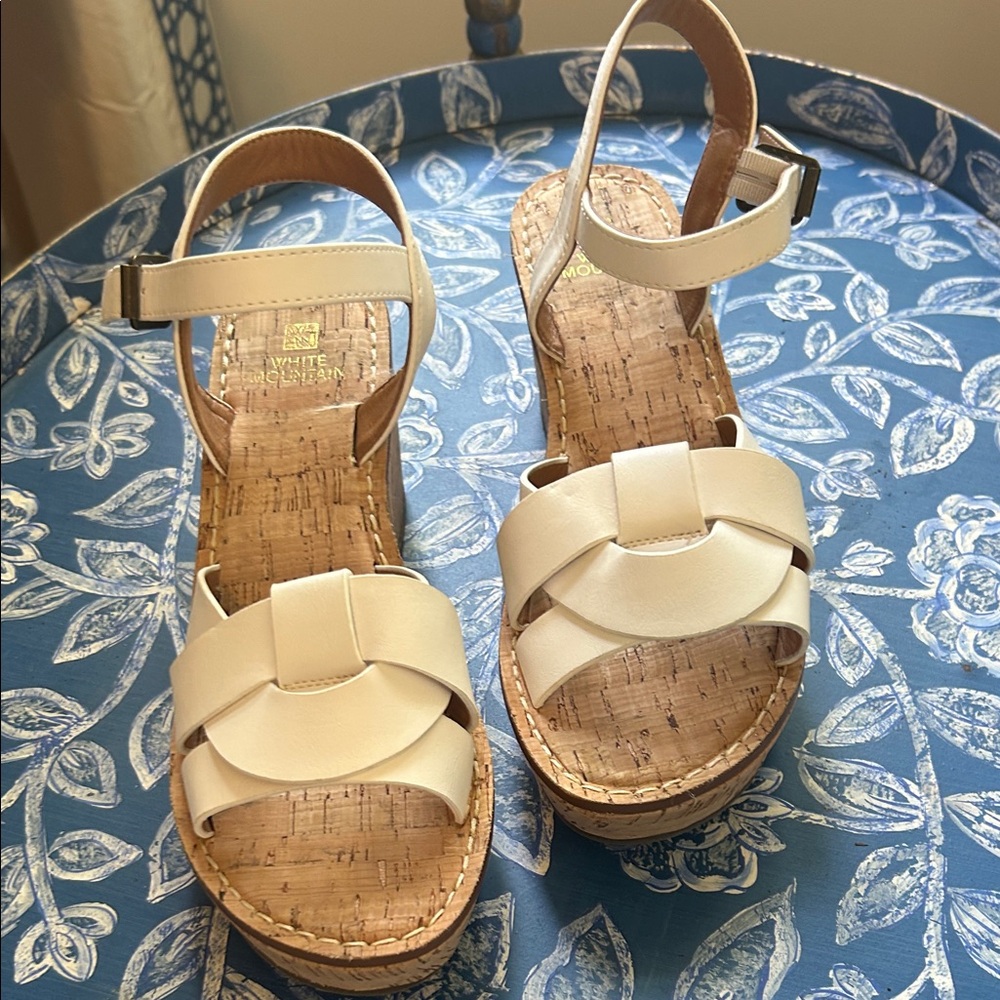 Valentino Beige Wedge Sandals